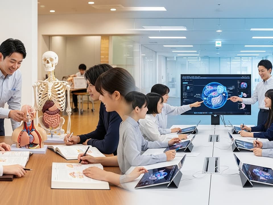 研修中の医療学生達